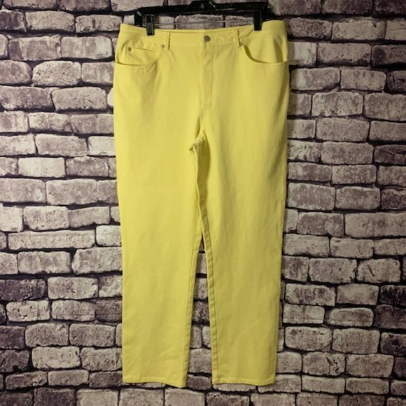 Real Clothes Pants - Real Clothes Yellow Pants Size 14